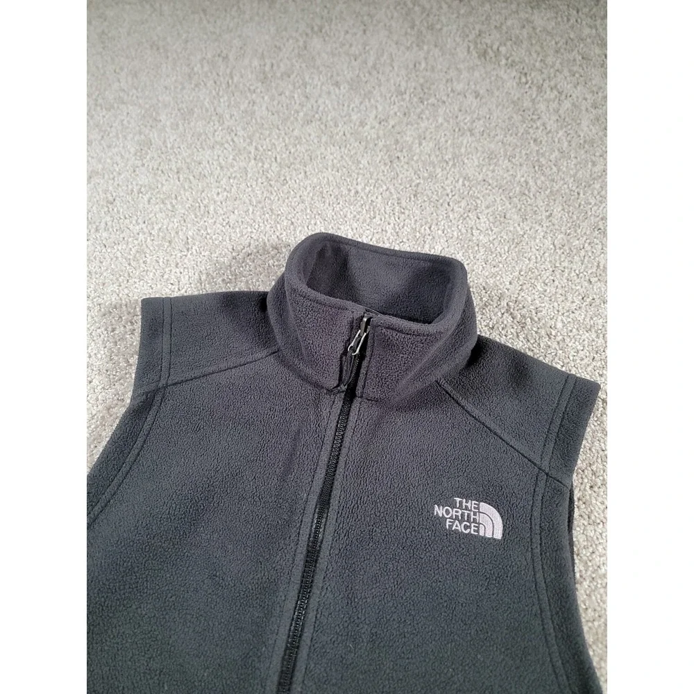 The North Face Fleece Vest Mens Small Gray Flash Dry Hiking Gorpcore Full Zip